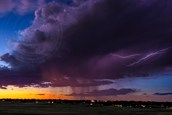 Sunset Storm Cell